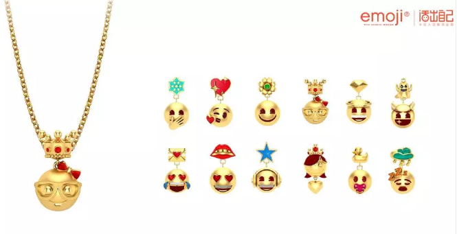 黄金珠宝有表情中国黄金发布潮流新品emoji金饰